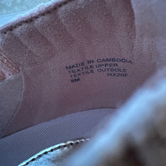 Michael Kors Rose Gold and White Slip-On Sneakers - Picture 3 of 6